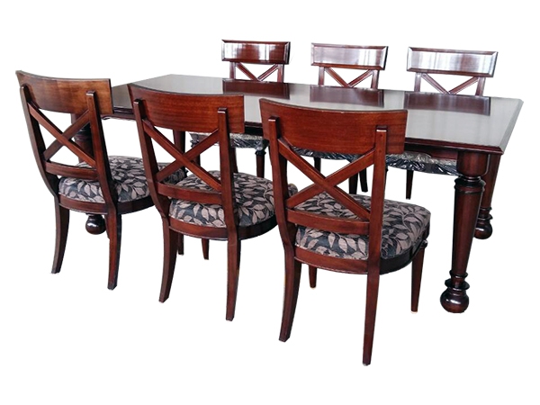 ชุดโต๊ะอาหารพร้อมเก้าอี้ทำจากไม้ประดู่ ROSEWOOD DINING SET