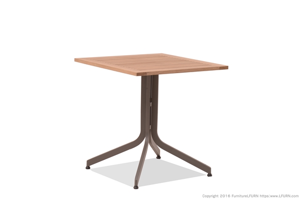 โต๊ะอลูมิเนียมหน้าโต๊ะไฟเบอร์แบบพับได้  TEAK/ALUMINIUM FOLDING TABLE