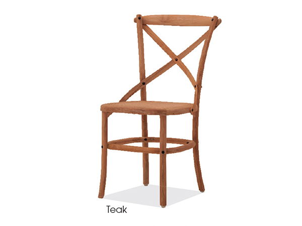 เก้าอี้ไม้สักทองถักหวายสีไม้สัก RECLAIMED TEAK/RATTAN INDOOR SIDECHAIR ( Teak )