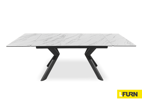 STONE/STEEL DINING EXTENSION TABLE